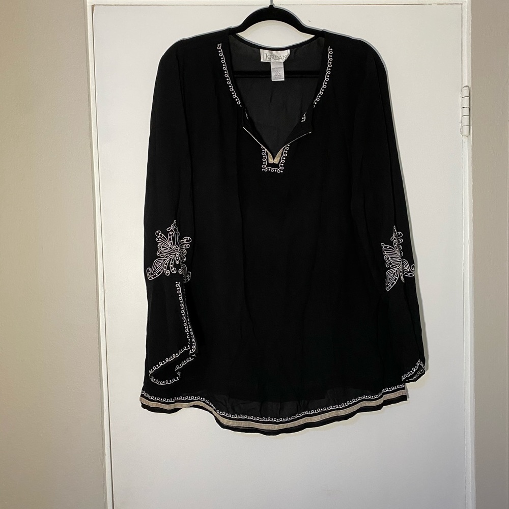 Sheer Black Blouse
